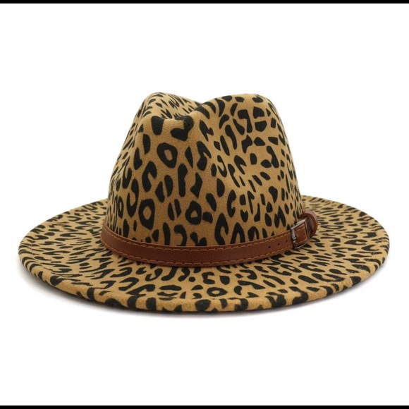 Leopard print fedora hat - Picture 2 of 6